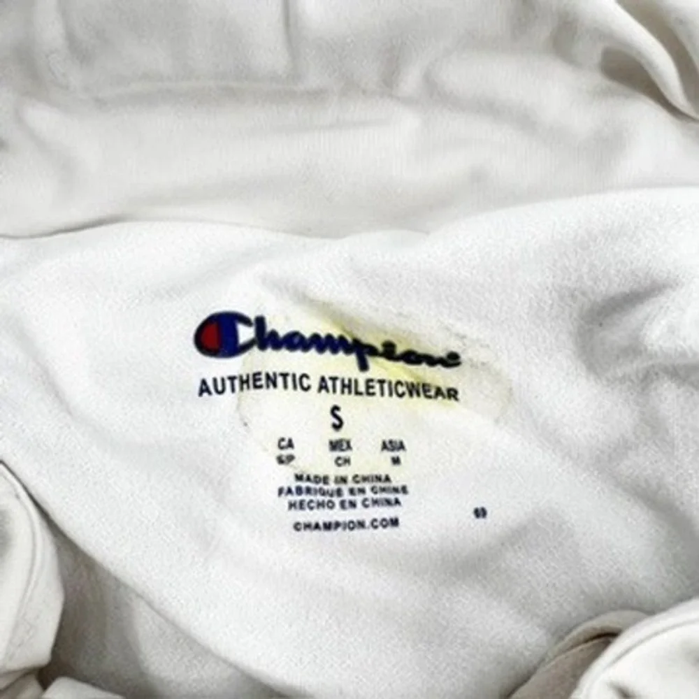 Champion‎ Womens White Dolphin Hem Athletic Shorts Small M5686S Zip Pocket